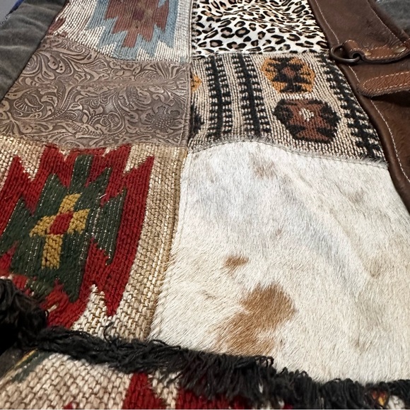 Myra weekender patchwork shoulder bag - Picture 3 of 12